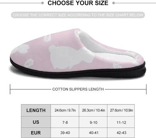 Miniatura 2 de Pantuflas de algodón suave para mujer, lavables, para dormitorio, suela de goma antideslizante