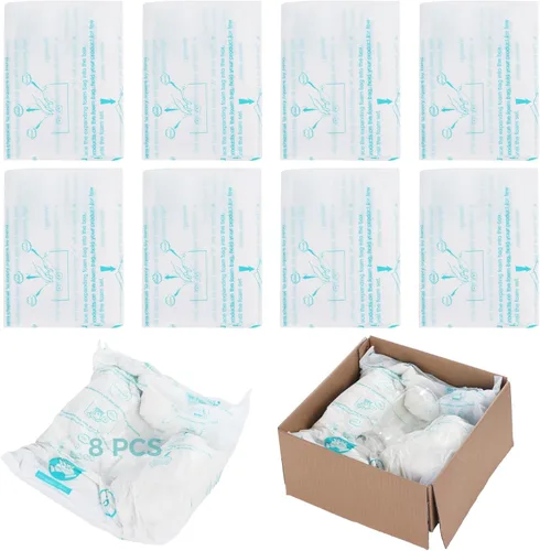 Bolsas de espuma para envío, 8 unidades de 20 x 24 pulgadas, prácticas bolsas expandibles activadas por temperatura, embalaje rápido instantáneo, 8