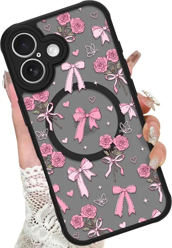 Miniatura 42 de KANGHAR - Funda para iPhone 11 [Compatible con Magsafe] Patrón estampado de leopardo Lindo guepardo Funda protectora magnética para niñas, mujeres