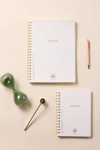 Miniatura 2 de DesignWorks Ink Cuaderno de espiral – Agenda grande de 8.25 x 11.625 pulgadas con páginas forradas y perforadas, diario de tapa suave de doble