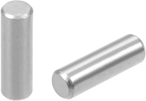 Miniatura 7 de uxcell 20 clavijas de acero inoxidable 304 de 0.118 in x 0.984 in para litera de madera, pasadores de estante, estantes de soporte, color plateado