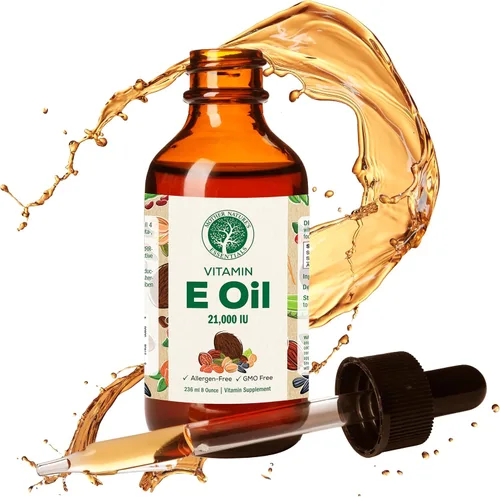 Mother Nature's Essentials Vitamina E 21,000IU 1 Oz de 2 unidades. Ayuda a apoyar el sistema inmunológico natural del cuerpo, se utiliza por vía