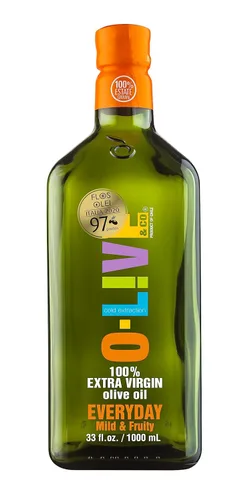 Miniatura 9 de O-Live & Co. Aceite de oliva virgen 100% de alta calidad, envasado de aceite de oliva kosher, sin OMG (todos los días, 0.3 fl oz