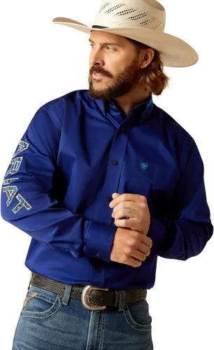 Miniatura 99 de Ariat Camisa de sarga con logotipo del equipo para hombre