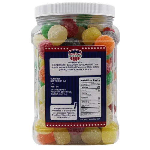 Miniatura 2 de American Best Food Caramelo de goma de mascar en tarro (3 LB)