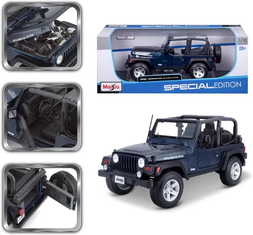 Miniatura 2 de Maisto Jeep Wrangler Rubicon 1:18 (los colores pueden variar)
