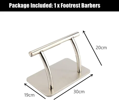 Miniatura 2 de Silla de peluquería de acero inoxidable, reposapiés, reposapiés, reposapiés móvil, pedal de peluquería, reposapiés para peluquería, belleza, spa