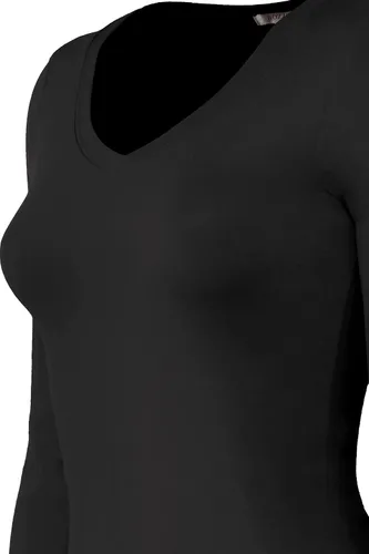 Miniatura 4 de Bozzolo Camiseta básica de manga larga con cuello en V para mujer
