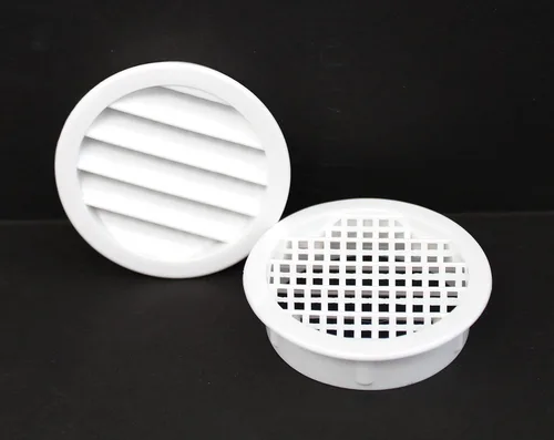 Miniatura 4 de 2.5 "rejilla redonda de plástico Soffit rejilla de ventilación de aire para reptiles cubierta (6, blanco)