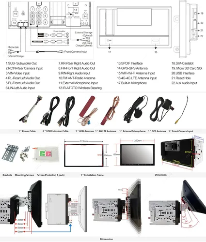 Miniatura 8 de [Pantalla QLED de 10.1 pulgadas] ATOTO S8 Ultra Plus Estéreo de automóvil de doble DIN, receptor de video Android en el salpicadero de 6G+128G