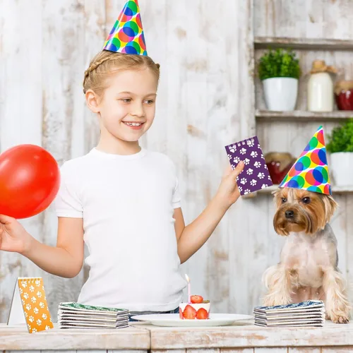 Miniatura 5 de Weecent 24 mini cuadernos con diseño de pata de perro, recuerdos de fiesta para niños, cachorros, bloc de notas de animales, cuadernos de bolsillo