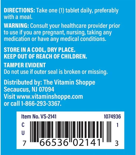Miniatura 3 de The Vitamin Shoppe Selenio 100MCG - Protección antioxidante, salud tiroidea y apoyo inmunológico, mineral esencial (300 tabletas)