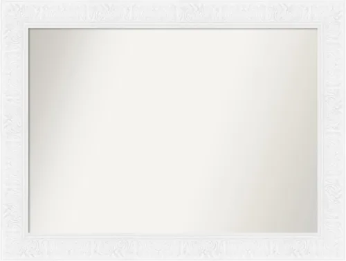 Miniatura 56 de Amanti Art Espejo de pared blanco de 30 x 42 pulgadas, espejo de baño rectangular blanco para decoración de pared de sala de estar, marco Parlor