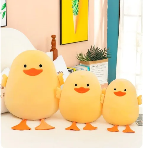Miniatura 8 de DEYI Peluche de pato de peluche, juguetes suaves de patito amarillo, regalos para amigos y niños, Navidad, bonita almohada amarilla