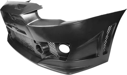 Miniatura 5 de Conversión de parachoques delantero compatible con MITSUBISHI LANCER 2008-2015, kit de carrocería de conversión de cubierta de parachoques negro PP