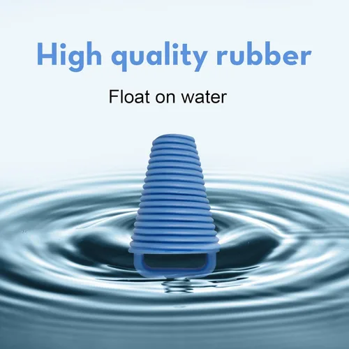 Miniatura 6 de 12 piezas Kayak Scupper Plug Kit TPE Scupper Tapones Agujeros de drenaje Tapón Bung con mango Denim Azul-12 Piezas-S
