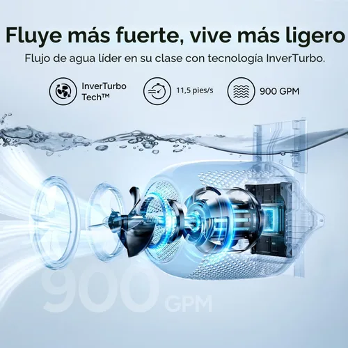 Miniatura 4 de iGarden P200 - Jet de natación para piscina, máquina de corriente de piscina con 5 modos de onda, entrenador de flujo de agua ajustable del 0 al