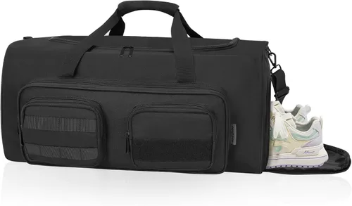 OUUTMEE Bolsa de lona táctica militar para hombre, bolsa de gimnasio deportiva de viaje, bolsa de entrenamiento de fitness, bolsa de mano con
