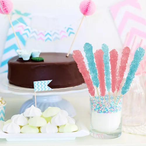Miniatura 3 de Palito de cristales de dulce, palos de cristal de azúcar para cumpleaños, bodas, recepción, dulces, decoraciones, novias y baby showers