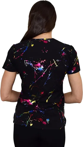 Miniatura 3 de GT Performance Uniforme médico de enfermería impreso para mujer Zinnia