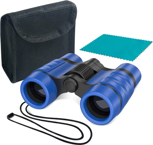 ESSENSON - Binoculos para niños, juguetes, regalos para niños de 3 a 12 años, niños o niñas, telescopio para niños, juguetes al aire libre para Azul