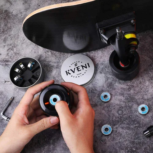 Miniatura 6 de Rodamientos de cerámica para patineta, rodamientos de bolas 608rs de alta calidad – Rodamientos profesionales para patinaje cuádruple, cuchillas