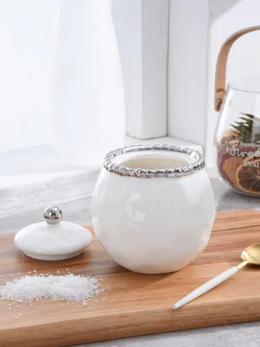 Miniatura 6 de Pampa Bay Salerno - Azucarero con tapa Salerno Blanco y Plata