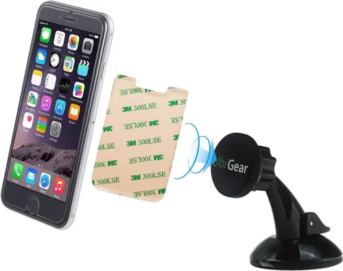 Miniatura 2 de 2 en 1 universal para teléfono inteligente celular magnético rápido rápido rápido de licra tarjeta de crédito titular de 360 grados para tablero