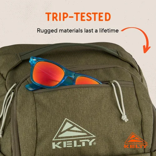 Miniatura 8 de Kelty Mochilas para viajeros Redwing, paquete de viaje para viajes de aventura Oliva quemada y negro Burnt Olive