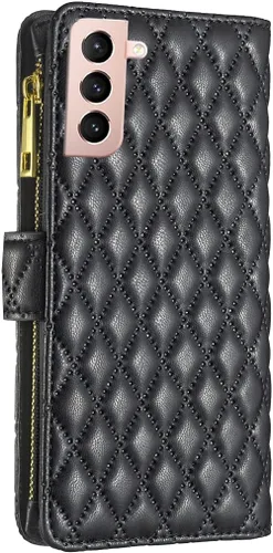 Miniatura 8 de Asuwish Funda de teléfono para Samsung Galaxy S21 5G de 6.2 pulgadas con protector de pantalla de vidrio templado y soporte de tarjeta de crédito