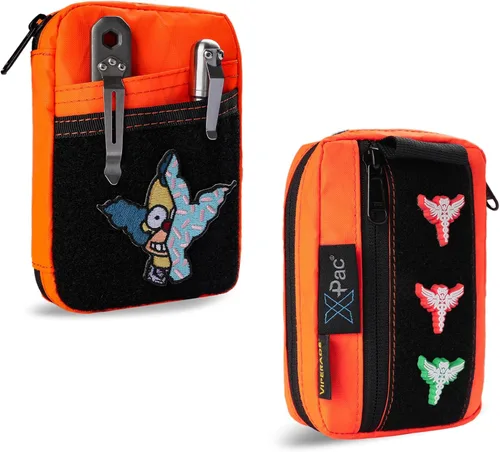 Miniatura 11 de Bolsa Organizadora EDC VIPERADE VE26 con 11 Compartimentos, Bolsa Pequeña de Herramientas con Área para Parches DIY, Organizador de Bolsillo EDC