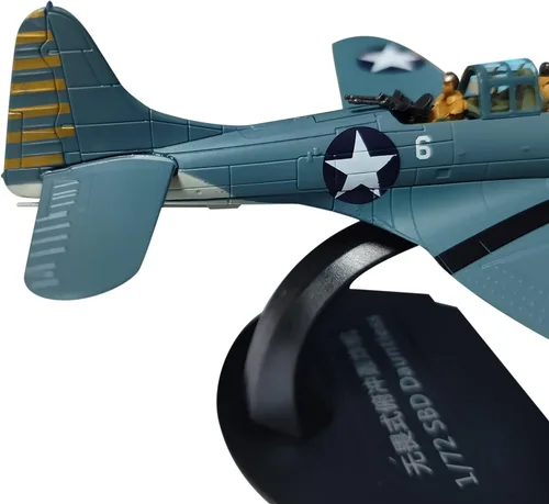 Miniatura 2 de 1/72 escala SBD Dauntless bucear bombardero aleación fundido a troquel plano para la colección