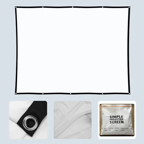 Miniatura 8 de Pantalla de proyección trasera holográfica para exteriores de 100 pulgadas: 4K para interiores y exteriores, pantalla de proyección de patio