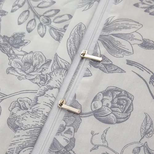 Miniatura 7 de Funda de edredón de algodón tamaño Twin con flores, 100% algodón suave, 3 piezas, juegos de ropa de cama florales para niñas, estilo vintage chic