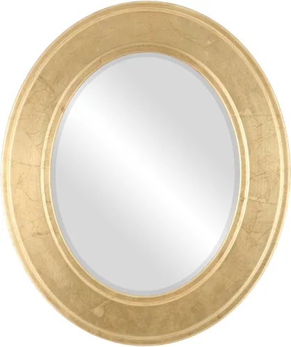Miniatura 29 de ovalandroundmirrors. com Oval Espejo biselado en un estilo Montreal champaña Oro marco