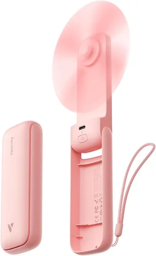 Miniatura 13 de Aecooly Ventilador Portátil Delgado, Ventilador de Mano Delgado, Mini Personal Recargable por USB [Tiempo Máximo de Enfriamiento 24H], Pequeño
