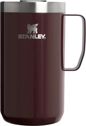 Miniatura 10 de STANLEY Everyday Camp Mug de 24 onzas, tapa para beber, taza para café, té y bebidas, taza de café aislada de acero inoxidable, sin BPA, color ceniza