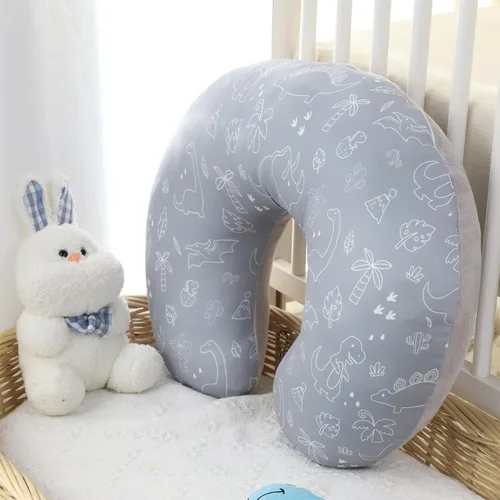 Miniatura 4 de DILIMI Funda de almohada de lactancia, fundas de lactancia suaves y elásticas para almohadas de lactancia, 1 paquete de funda reversible extraíble