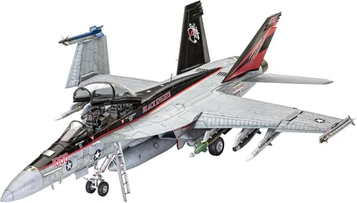 Fighter 3D Puzzles - Kits de modelos de plástico, escala 1/48 US F/A-18F Super Hornet Fighter, juguetes para adultos y regalo, 15 x 11.2 pulgadas