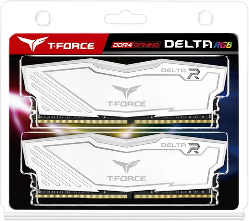 Miniatura 8 de TEAMGROUP T-Force Delta RGB DDR4 16 GB (2 x 8 GB) 3200 MHz (PC4-25600) CL16 Módulo de memoria RAM de escritorio TF4D416G3200HC16CDC01 - Blanco