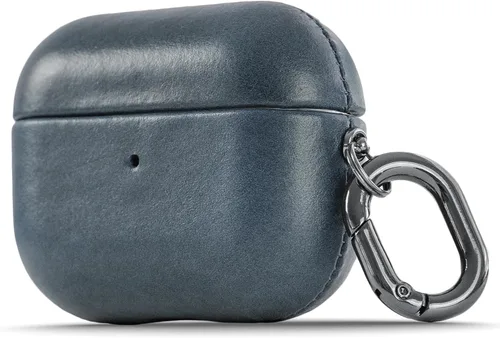 Miniatura 9 de Funda de piel italiana de primera calidad hecha a mano - Para AirPods Pro (solo 2.ª generación) - Efecto de dos tonos con pátina única a lo largo