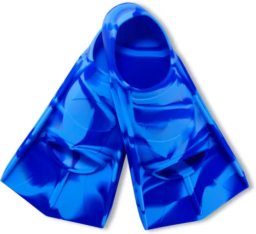 Miniatura 22 de Aletas de natación para niños, aletas cortas para jóvenes, aletas de entrenamiento de natación para natación de regazo, para niños y niñas
