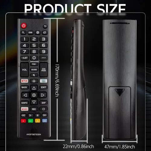 Miniatura 7 de AKB75675304 - Control remoto de TV para L-G TV, repuesto para control remoto L-G para Smart TV, compatible con todos los modelos de TV L-G