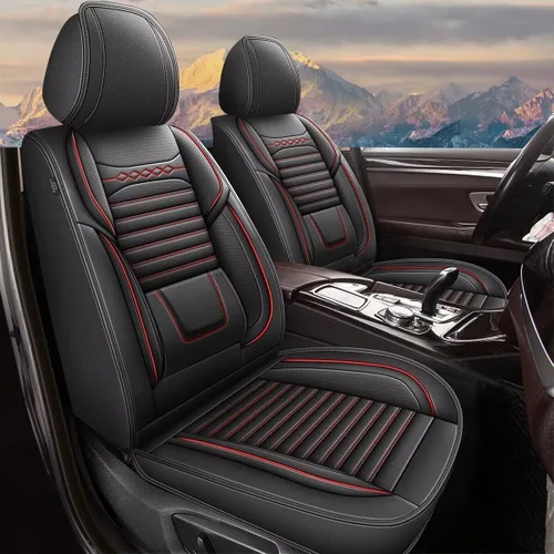 Miniatura 21 de DISUTOGO Juego completo de fundas de asiento de automóvil para Toyota Avalon 2001-2025 2026, de piel sintética, impermeables, compatibles con bolsa