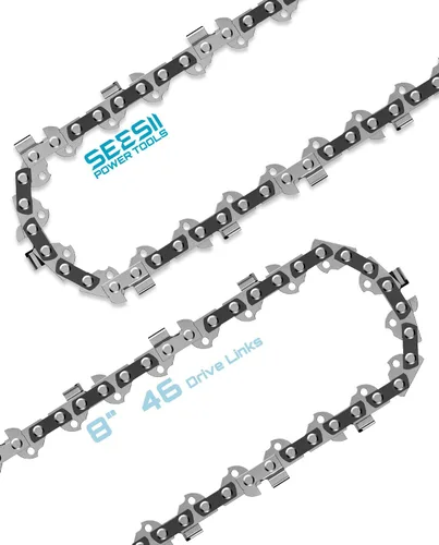 Seesii Reemplazo de cadena de motosierra de 8 pulgadas, paquete de 2 cadenas de motosierra de 8 pulgadas para motosierra eléctrica inalámbrica,