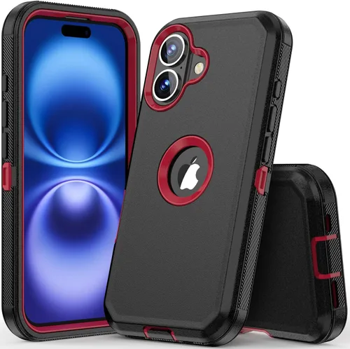 Miniatura 30 de COOYA Funda para iPhone Air de Protección Completa del Cuerpo contra Caídas, Funda Resistente a Prueba de Golpes de 3 Capas, Híbrida de Servicio