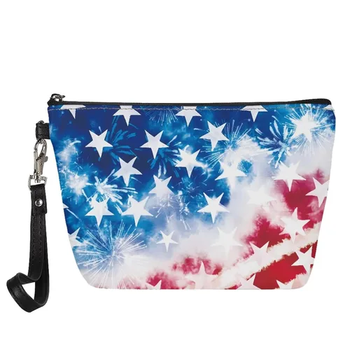 Miniatura 17 de AFPANQZ Bolsas de maquillaje de viaje personalizadas para mujeres y niñas, bolsa de almacenamiento de artículos de tocador, bolso al aire libre