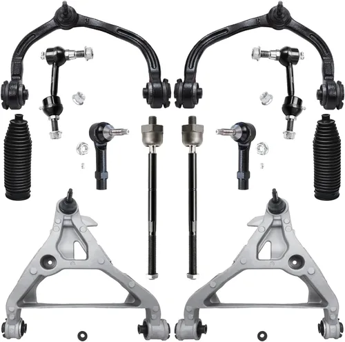 Miniatura 76 de Detroit Axle - Kit de suspensión delantera de 12 piezas para Mercury Grand Marquis Ford Crown Victoria Town Car 2003-2011, 2 brazos de control