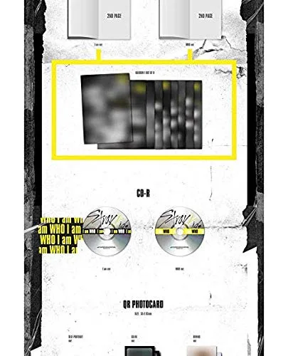 Miniatura 3 de STRAY KIDS [I AM WHO] 2nd Mini Album 2 Ver Set+POSTER+PhotoBook+QR PhotoCard+Lyrics Poster+Tracking Number SEALED