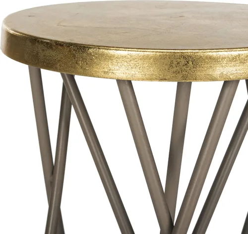 Miniatura 4 de Safavieh Taburete de bar Lorna, Beige/Dorado